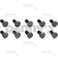 Dana Spicer 701071-10 RING GEAR BOLT SET of 10 bolts thread size .437-20 fits Jeep Dana 44 REAR